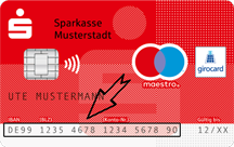 Abbildung der Vorderseite der Sparkassen-Card