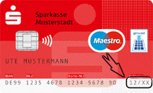 Abbildung der Vorderseite der Sparkassen-Card